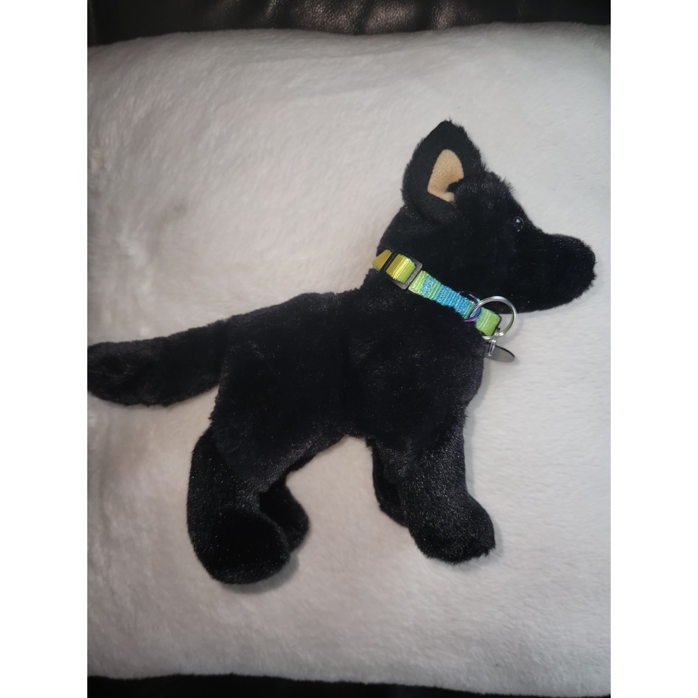 Douglas Cuddle Toys Harko Plush Black German Shepherd Dog 8" Stuffed Animal